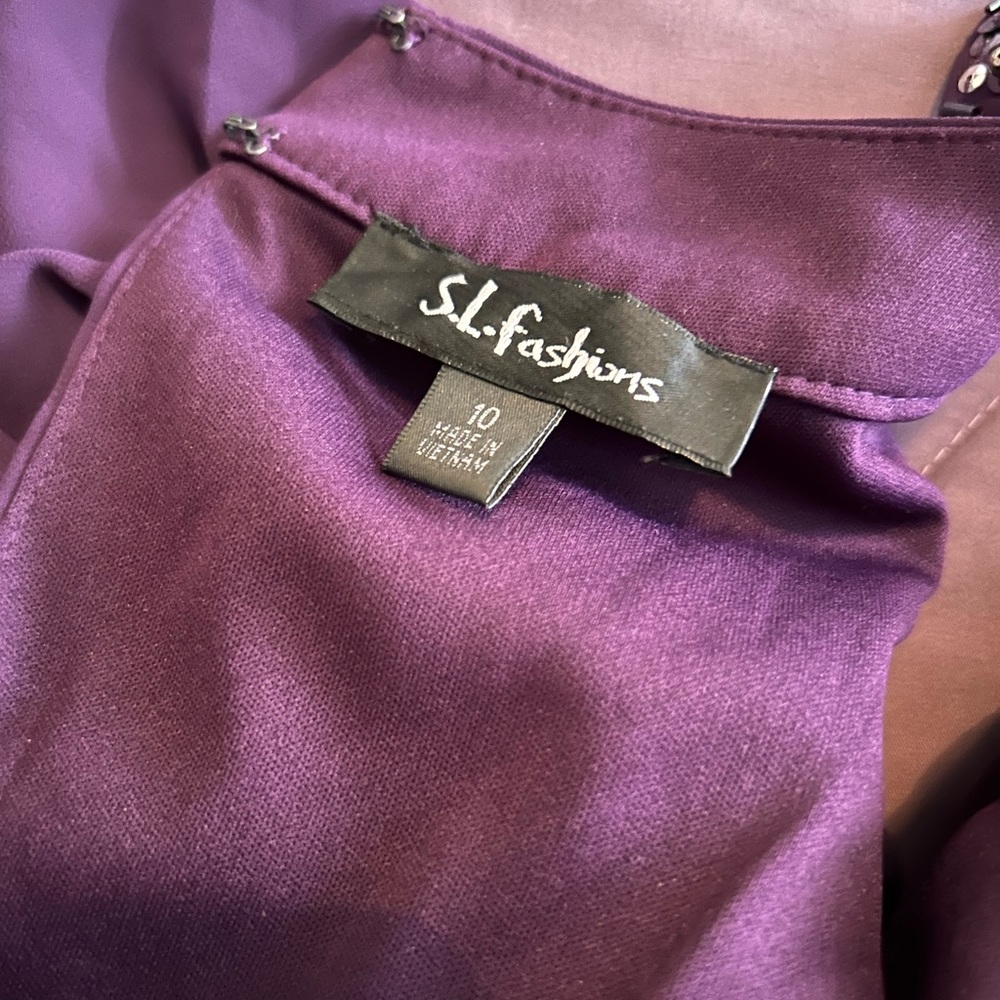 Purple gown size 10